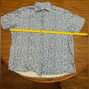 Johnny O Shirt Men Sz XL Button Up short Sleeve Collared